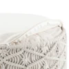 NicBex Round Macrame Pouf Ottoman Versatile Accent Furniture For Comfort And Additional Seating, Natural
