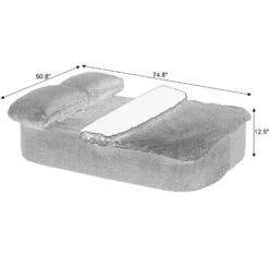 NicBex 74.8" Convertible Sofa Bed,2-in-1 Folding Couch With Cushion Blanket,Sleeper Sofa Bed For Living Room Bedroom Apartment,No Assembly -Nicbex GUEST 6da8563a f959 4e05 8ea4 ebf2f19f6985