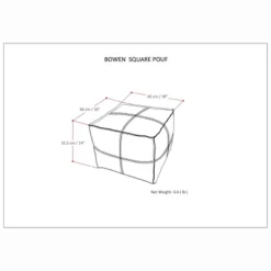 NicBex Square Pouf Ottoman Versatile Accent Furniture For Comfort And Additional Seating, Black 7 NicBex Square Pouf Ottoman Versatile Accent Furniture For Comfort And Additional Seating, Black -Nicbex GUEST 70273873 d4b2 436d b735 04ce2f96b5b5