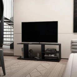 NicBex Modern TV Stand Entertainment Center With Open Storage Media Console For Living Room, Bedroom -Nicbex GUEST 7051d38e 1e96 4a4b 9caa b1d471e73ddf