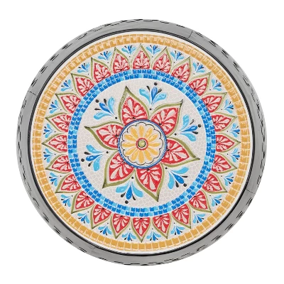 NicBex Outdoor End Table Modern Iron Outdoor Coffee Table Outdoor Side Table, Ceramic Tile Patio Table Small Table For Backyard, Balcony, Porch 4 NicBex Outdoor End Table Modern Iron Outdoor Coffee Table Outdoor Side Table, Ceramic Tile Patio Table Small Table For Backyard, Balcony, Porch - Image 2