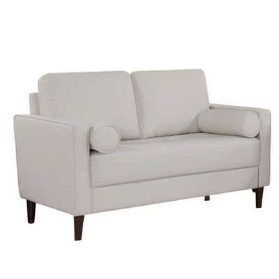 NicBex Couches For Living Room 1pc Contemporary Sofa Loveseat Only Leatherette Upholstered Sofa With Pillows, Off-White 3 NicBex Couches For Living Room 1pc Contemporary Sofa Loveseat Only Leatherette Upholstered Sofa With Pillows, Off-White