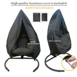 NicBex Indoor Outdoor Hanging Egg Chair With Cushion And C Type Base For Patio Bedroom Porch Garden 12 NicBex Indoor Outdoor Hanging Egg Chair With Cushion And C Type Base For Patio Bedroom Porch Garden -Nicbex GUEST 729a7434 ffaa 491a a115 83d527ee4d1e