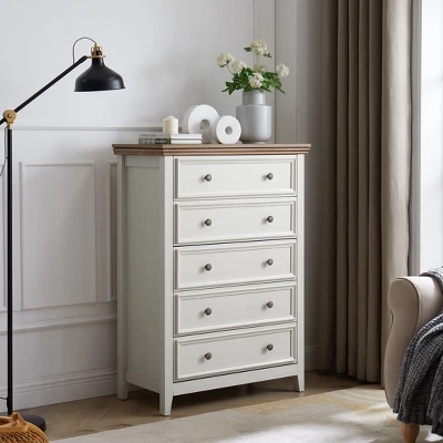 NicBex Farmhouse Drawer Dresser,Modern Tall/Double Dressers With Round Handles,Chest Of Drawers For Bedroom,Living Room,Dining Room,Hallway 3 NicBex Farmhouse Drawer Dresser,Modern Tall/Double Dressers With Round Handles,Chest Of Drawers For Bedroom,Living Room,Dining Room,Hallway
