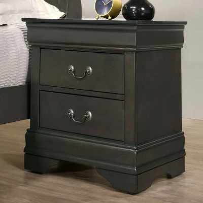 NicBex Solid Wood Nightstand With Dovetail Construction,23.75" Wooden Night Stand,Antique Nickel Pulls Bedside Table For Bedroom Furniture 9 NicBex Solid Wood Nightstand With Dovetail Construction,23.75" Wooden Night Stand,Antique Nickel Pulls Bedside Table For Bedroom Furniture - Image 7