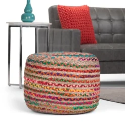 NicBex Round Braided Pouf Ottoman Versatile Accent Furniture For Comfort And Additional Seating, Multi Color 8 NicBex Round Braided Pouf Ottoman Versatile Accent Furniture For Comfort And Additional Seating, Multi Color -Nicbex GUEST 7579276a 917f 4e57 b5da 60f410bdbd8d