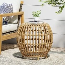 NicBex Outdoor End Table Modern Outdoor Rattan Outdoor Side Table, Wicker Patio Table Outdoor Coffee Table Small Table For Backyard, Balcony, Porch 16 NicBex Outdoor End Table Modern Outdoor Rattan Outdoor Side Table, Wicker Patio Table Outdoor Coffee Table Small Table For Backyard, Balcony, Porch -Nicbex GUEST 7749e88f ba58 4f55 abfd 3e7b4bffc343