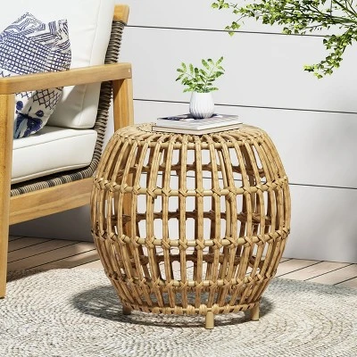 NicBex Outdoor End Table Modern Outdoor Rattan Outdoor Side Table, Wicker Patio Table Outdoor Coffee Table Small Table For Backyard, Balcony, Porch 9 NicBex Outdoor End Table Modern Outdoor Rattan Outdoor Side Table, Wicker Patio Table Outdoor Coffee Table Small Table For Backyard, Balcony, Porch - Image 7