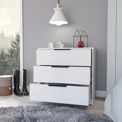 NicBex 3 Drawers Dresser For Bedroom,Modern Style Wooden Drawers With Black Handle,Dressers For Kids Room,Living Room,Entry And Hallway,White 3 NicBex 3 Drawers Dresser For Bedroom,Modern Style Wooden Drawers With Black Handle,Dressers For Kids Room,Living Room,Entry And Hallway,White