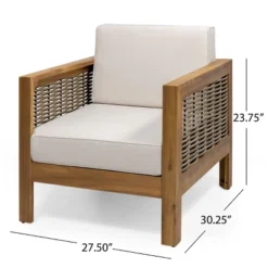 NicBex Acacia Wood Lounge Chair, Outdoor Patio Chairs, Outdoor Wicker Decoration Modern Outdoor Recliner Chair For Garden, Brown+Beige 10 NicBex Acacia Wood Lounge Chair, Outdoor Patio Chairs, Outdoor Wicker Decoration Modern Outdoor Recliner Chair For Garden, Brown+Beige -Nicbex GUEST 79c1493f 0f02 4cb9 95c9 e9668b8dcf01