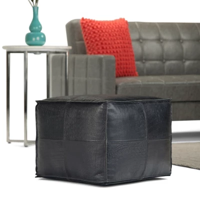 NicBex Square Pouf Ottoman Versatile Accent Furniture For Comfort And Additional Seating, Black 6 NicBex Square Pouf Ottoman Versatile Accent Furniture For Comfort And Additional Seating, Black - Image 4