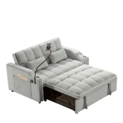 NicBex Modern Pull Out Sofa Bed Convertible Sofa Couch With Adjustable Back, USB Port And Swivel Phone Stand For Living Room 16 NicBex Modern Pull Out Sofa Bed Convertible Sofa Couch With Adjustable Back, USB Port And Swivel Phone Stand For Living Room -Nicbex GUEST 7da7aa21 1c19 4b7a 939f d2a4b1153a1c