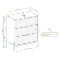 NicBex 3-Drawer Dresser With Reeded Drawer Finish,Mid-Century Style Bedroom Dressers,Chest Of Drawers For Living Room,Dining Room,Study,Coffee 10 NicBex 3-Drawer Dresser With Reeded Drawer Finish,Mid-Century Style Bedroom Dressers,Chest Of Drawers For Living Room,Dining Room,Study,Coffee -Nicbex GUEST 7ec64bb4 022c 4e22 a918 282c37ea30d1