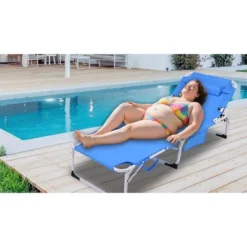 NicBex 3-in-1 Heavy Duty Folding Chaise Lounge, Lay Flat Tanning Chair With Face Hole, 5-Position Adjustable, Portable For Beach, Pool, Blue 11 NicBex 3-in-1 Heavy Duty Folding Chaise Lounge, Lay Flat Tanning Chair With Face Hole, 5-Position Adjustable, Portable For Beach, Pool, Blue -Nicbex GUEST 81178bd6 5bc4 472c 9ce4 f418bdfb3037
