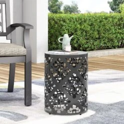NicBex Outdoor End Table Modern Metal Outdoor Side Table, Metal Patio Table Small Table Outdoor Coffee Table For Backyard, Balcony 12 NicBex Outdoor End Table Modern Metal Outdoor Side Table, Metal Patio Table Small Table Outdoor Coffee Table For Backyard, Balcony -Nicbex GUEST 82dace33 e28f 4cef a9bd 7fd43adad75d