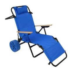 NicBex 2-in-1 Foldable Beach Lounge Chair With Pull Cart & Wheels, Integrated Wagon For Pool, Picnic, Backyard 12 NicBex 2-in-1 Foldable Beach Lounge Chair With Pull Cart & Wheels, Integrated Wagon For Pool, Picnic, Backyard -Nicbex GUEST 8318b8d7 7c3b 4c29 b004 5038466eb890