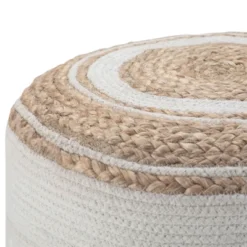 NicBex Round Braided Pouf Ottoman Versatile Accent Furniture For Comfort And Additional Seating, Natural 8 NicBex Round Braided Pouf Ottoman Versatile Accent Furniture For Comfort And Additional Seating, Natural -Nicbex GUEST 8536418f 1e54 491e b30a d117c46ed8bf