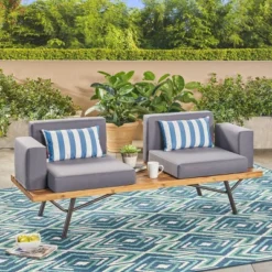 Modern Canago Outdoor Industrial Loveseat With Coffee Sofa-Christopher Knight Home 21 Modern Canago Outdoor Industrial Loveseat With Coffee Sofa-Christopher Knight Home -Nicbex GUEST 86d94658 b61a 4229 b8d7 b70589daec73