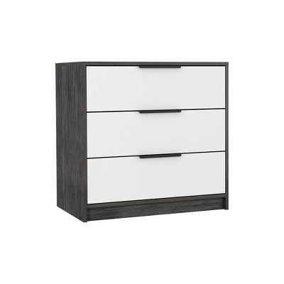 NicBex 3 Drawers Dresser For Bedroom,Modern Style Wooden Drawers With Black Handle,Dressers For Kids Room,Living Room,Entry And Hallway 8 NicBex 3 Drawers Dresser For Bedroom,Modern Style Wooden Drawers With Black Handle,Dressers For Kids Room,Living Room,Entry And Hallway - Image 6
