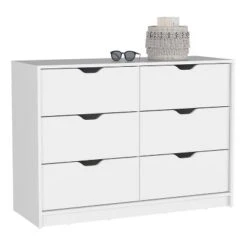 NicBex 6 Drawers Dresser For Bedroom,Simple Style Wooden Dresser With Free Handle,Dressers For Kids Room,Living Room,Entry And Hallway,White -Nicbex GUEST 902d6c49 1f90 4caf 8fa8 518d460d419e