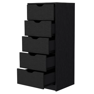 NicBex Narrow 5-Drawer Dresser,Modern Tall Dressers For Bedroom,Chest Of Drawers For Living Room,Dining Room,Hallway,Contemporary Style 5 NicBex Narrow 5-Drawer Dresser,Modern Tall Dressers For Bedroom,Chest Of Drawers For Living Room,Dining Room,Hallway,Contemporary Style - Image 4