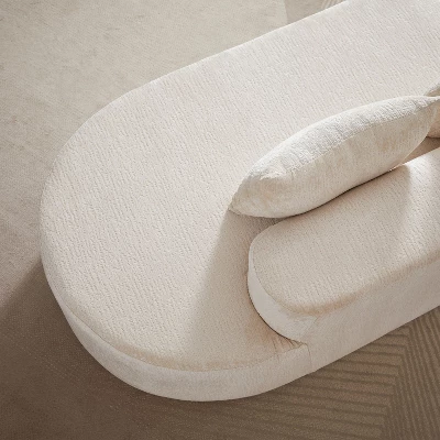 NicBex Couches For Living Room 114" Oversized Sectional Sofa Chenille Modern Upholstered 4-seater Curved Cloud Sofa Couch With Throw Pillows 3 NicBex Couches For Living Room 114" Oversized Sectional Sofa Chenille Modern Upholstered 4-seater Curved Cloud Sofa Couch With Throw Pillows