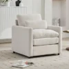 NicBex Couches For Living Room 31.9" Comfy Cloud Sofa Upholstered Oversized Single Armchair Sofa With Cushion
