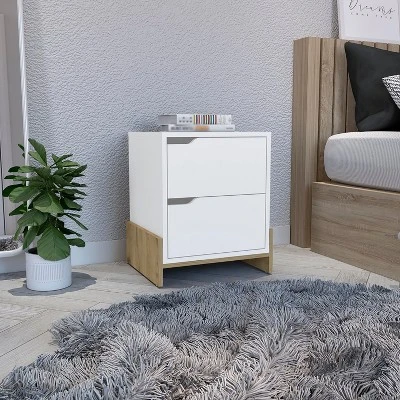 NicBex 17.01" Wide Modern Nightstand,Bedside Table With Sturdy Base,Night Stand With Drawers,Space-Saving Side Table For Bedroom,Living Room 6 NicBex 17.01" Wide Modern Nightstand,Bedside Table With Sturdy Base,Night Stand With Drawers,Space-Saving Side Table For Bedroom,Living Room - Image 4