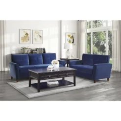 NicBex 1pc Loveseat Sofa Contemporary Upholstered Loveseat Couch With Soft Cushion And Wood Legs For Bedroom,Living Room -Nicbex GUEST 939cee8f fa15 4982 beca df7f3a032ad3