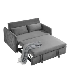 NicBex 55" Convertible Velvet Loveseat Sofa With 2 Detachable Arm Pockets, 2 Pillows And Adjustable Backrest For Living Room 16 NicBex 55" Convertible Velvet Loveseat Sofa With 2 Detachable Arm Pockets, 2 Pillows And Adjustable Backrest For Living Room -Nicbex GUEST 944d76b9 ad68 4304 a3a8 0e04463feabc