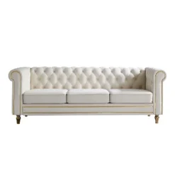 NicBex 84.65 Inch Modular Sectional Sofa Couch With Tufted Backrest Mid-Century 3-Seater Sofa With Gold Ribbon Decoration For Living Room 19 NicBex 84.65 Inch Modular Sectional Sofa Couch With Tufted Backrest Mid-Century 3-Seater Sofa With Gold Ribbon Decoration For Living Room -Nicbex GUEST 94600a8b f08d 4d43 8026 4b8e434a44d3
