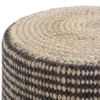 NicBex Chic Round Braided Pouf Ottoman Multicolored Footstool For Living Room, Bedroom,Natural