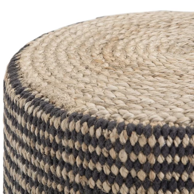 NicBex Chic Round Braided Pouf Ottoman Multicolored Footstool For Living Room, Bedroom,Natural 3 NicBex Chic Round Braided Pouf Ottoman Multicolored Footstool For Living Room, Bedroom,Natural