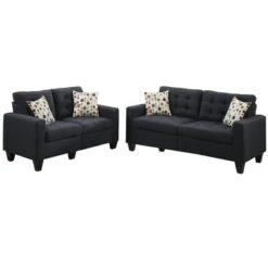 NicBex Couches For Living Room 2pc Sofa Set Polyfiber Tufted Upholstered Solid Pine Loveseat Sofa Couch With Pillows 11 NicBex Couches For Living Room 2pc Sofa Set Polyfiber Tufted Upholstered Solid Pine Loveseat Sofa Couch With Pillows -Nicbex GUEST 96638c77 eec1 4482 9b9a 08d598044ef3