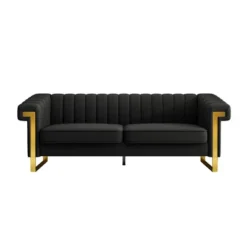 NicBex Couches For Living Room 83" Sofa Upholstered 3-Seat Couch Soft Sponges Comfy Modern Sofa With Gold Accents For Apartment -Nicbex GUEST 9a7a424a cd6b 437e b1bb 317dd357b709