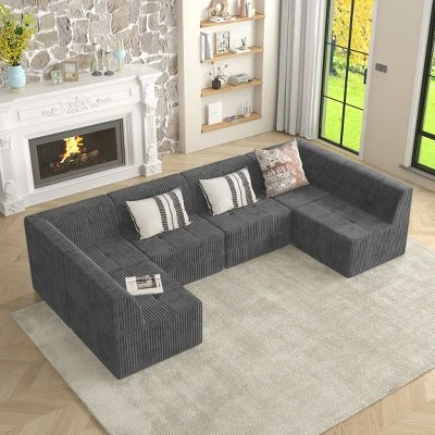NicBex Couches For Living Room Single Seat Compressed Sofa Corduroy Sectional Sofa Couch Modern Upholstered Sofa Bed Sleeper For Apartment 8 NicBex Couches For Living Room Single Seat Compressed Sofa Corduroy Sectional Sofa Couch Modern Upholstered Sofa Bed Sleeper For Apartment - Image 6