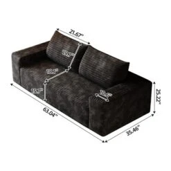 NicBex Modern 2/3-Seat Loveseat Sofa Couch For Living Room,Bedroom,Comfy Upholstered Lounge Futon Couch With Deep Cushions 9 NicBex Modern 2/3-Seat Loveseat Sofa Couch For Living Room,Bedroom,Comfy Upholstered Lounge Futon Couch With Deep Cushions -Nicbex GUEST 9c7472ad 7bb8 45ac a66a 86f88617dffc