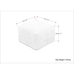 NicBex Large Square Boucle Pouf Ottoman Footstool For Living Room, Bedroom, Ivory 8 NicBex Large Square Boucle Pouf Ottoman Footstool For Living Room, Bedroom, Ivory -Nicbex GUEST 9d436af0 bc31 4d78 adb2 d35ac78f30ca 1