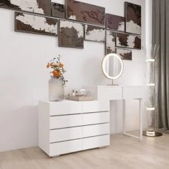 NicBex 10 Drawer Dresser For Bedroom,Modern Style Drawers With Free Handle,Dressers For Kids Room,Living Room,Entry And Hallway,White -Nicbex GUEST 9d66bb90 1ade 4e8e bc38 900e8c2a79cb