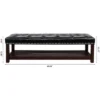 NicBex Pouf Armless Ottoman Bench, Tufted Upholstered Bench With Nailhead Trim And Shelf For Living Room, Entryway And Bedroom 2 NicBex Pouf Armless Ottoman Bench, Tufted Upholstered Bench With Nailhead Trim And Shelf For Living Room, Entryway And Bedroom -Nicbex GUEST 9d833db9 8100 48e8 acc9 a44e118f094f