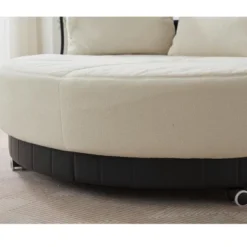 NicBex Couches For Living Room 52.75'' Oversized Round Swivel Chair Upholstered Sofa Couples Chair With Adjustable Phone Stand For Bedroom 12 NicBex Couches For Living Room 52.75'' Oversized Round Swivel Chair Upholstered Sofa Couples Chair With Adjustable Phone Stand For Bedroom -Nicbex GUEST 9e8159e7 1cb4 46d6 bbd5 2b7a94809dcf