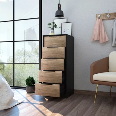 NicBex 5 Drawers Dresser For Bedroom,Modern Style Wooden Drawers With Black Handle,Dressers For Kids Room,Living Room,Entry And Hallway 3 NicBex 5 Drawers Dresser For Bedroom,Modern Style Wooden Drawers With Black Handle,Dressers For Kids Room,Living Room,Entry And Hallway