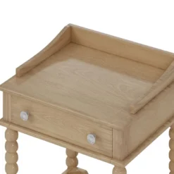 NicBex Retro Style Nightstand With Drawer & Open Shelf,Bedside Table With Turned Legs,Night Stand With Metal Handles,End Table For Bedroom -Nicbex GUEST 9f05d29e 11ab 4e3d b4fd 285ff67c7b86