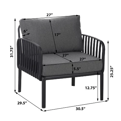 NicBex Waterproof Outdoor Rocking Chair Modern Outdoor Patio Chairs Plastic Outdoor Recliner Chair For Patio, Porch 6 NicBex Waterproof Outdoor Rocking Chair Modern Outdoor Patio Chairs Plastic Outdoor Recliner Chair For Patio, Porch - Image 4