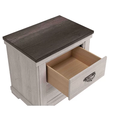 NicBex Rustic White Dresser,Farmhouse Single Dressers With Traditional Handles,Chest Of Drawers For Bedroom,Living Room,Dining Room,Hallway 4 NicBex Rustic White Dresser,Farmhouse Single Dressers With Traditional Handles,Chest Of Drawers For Bedroom,Living Room,Dining Room,Hallway - Image 2