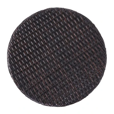 NicBex Outdoor End Table Modern Rattan Hourglass Outdoor Coffee Table Outdoor Side Table, Patio Table Small Table For Backyard, Balcony, Porch 6 NicBex Outdoor End Table Modern Rattan Hourglass Outdoor Coffee Table Outdoor Side Table, Patio Table Small Table For Backyard, Balcony, Porch - Image 4