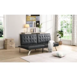 NicBex Couches For Living Room 67.32" Loveseat Sofa Bed Upholstered Convertible Sofa Bed Sleeper With Stainless Legs And Adjustable Backrest -Nicbex GUEST a8fe036b 6fa8 40ca 83e4 6190d04da618