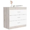 NicBex Modern 3-Drawer White Bedroom Dressers With Metal Hardware,Chest Of Drawers For Bedroom,Wooden Dresser Chest -Nicbex GUEST a9320f77 5633 4445 ae96 9241a5becd4b 1