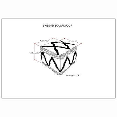 NicBex Handwoven Pouf Ottoman, Modern Home Decor Multi-Functional Footstool, Stylish Striped Design For Living Room, Or Nursery 3 NicBex Handwoven Pouf Ottoman, Modern Home Decor Multi-Functional Footstool, Stylish Striped Design For Living Room, Or Nursery