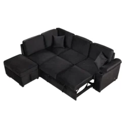 NicBex Modern 84.75" Pull Out Sofa Bed Velvet Convertible Sleeper Sofa With Storage Ottoman For Living Room -Nicbex GUEST ad7d353a cbf3 43db 91d7 12da83c1737e